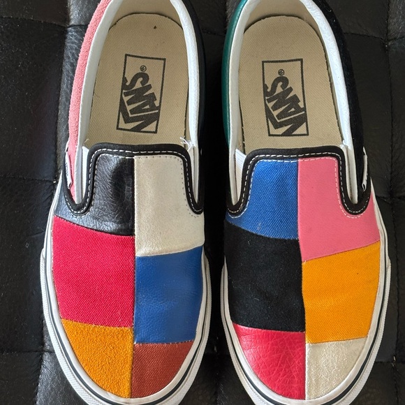 Vans Shoes - Women’s Size 6 Vans Classic Slip-On Patchwork Sneakers